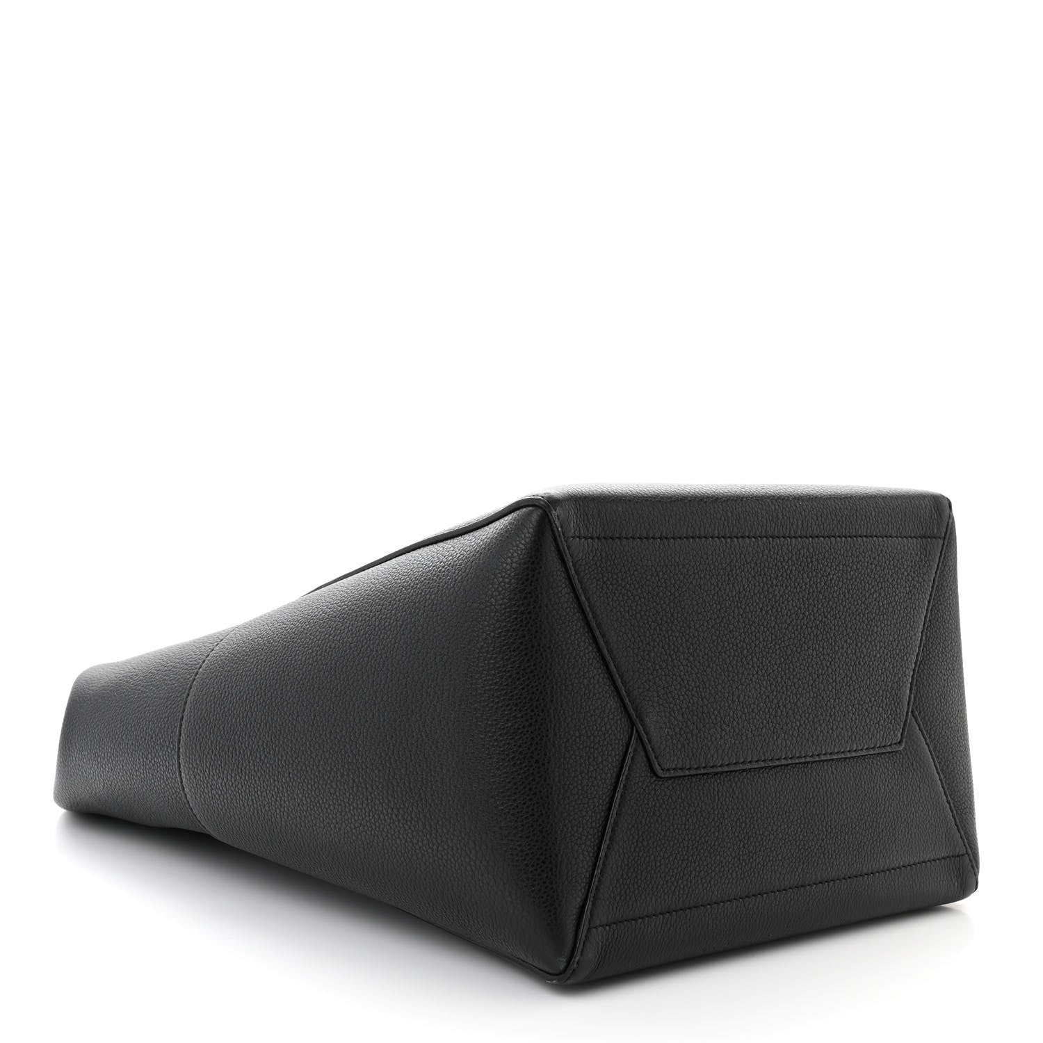 Celine Soft Grained Calfskin Sangle Bucket Bag Navy Blue 4 of 8