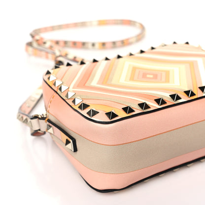 Valentino Garavani Vitello Native Couture 1975 Rockstud Camera Crossbody Bag Orange Multicolor 7 of 9