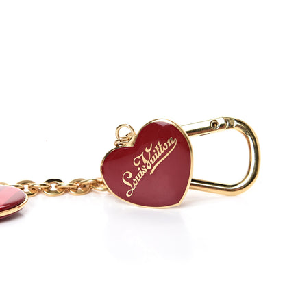 Louis Vuitton Rayures Coeur Bag Charm Key Holder Pomme D'Amour 3 of 5