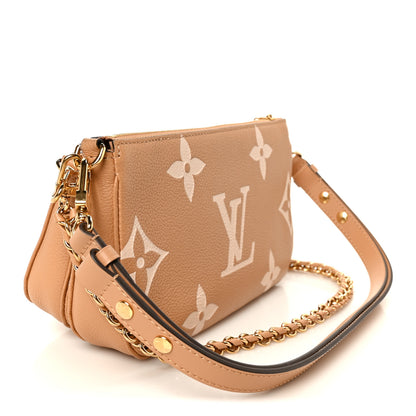 Louis Vuitton Empreinte Monogram Giant Multi Pochette Accessories Arizona Creme 3 of 11