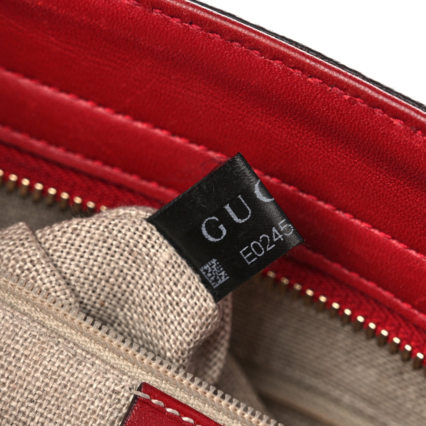 Microguccissima Small Bree Tote Red