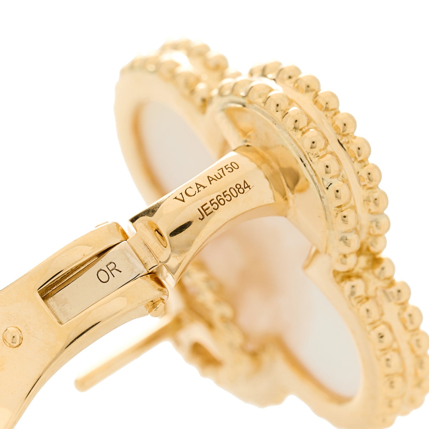 18K Yellow Gold Mother of Pearl Magic Alhambra Earrings