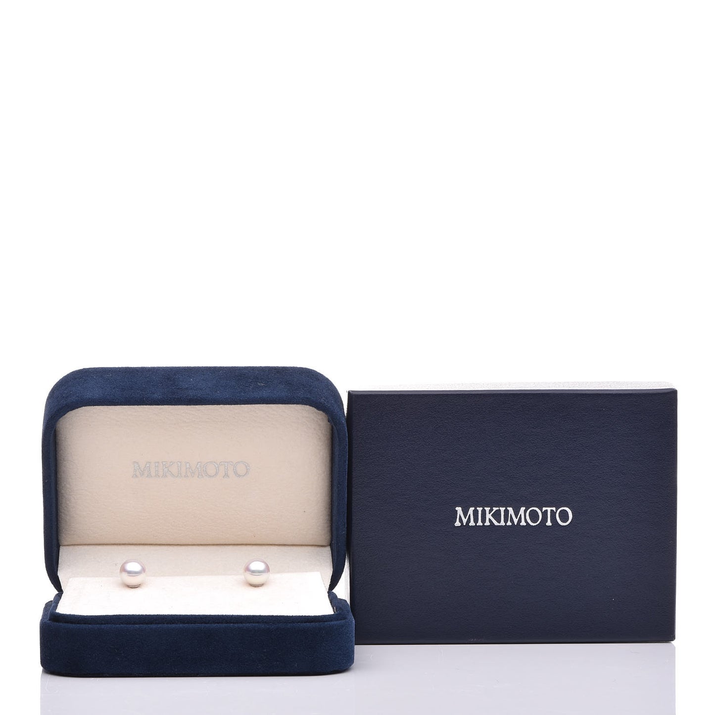 18K White Gold Akoya Pearl 7mm Stud Earrings