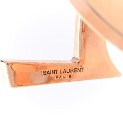 Saint Laurent Brass Monogram Medium Cuff Bracelet Rose Gold 4 of 6