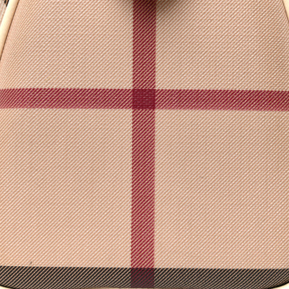 Burberry Supernova Check Patent Mini Chester Bowling Bag White 17 of 24