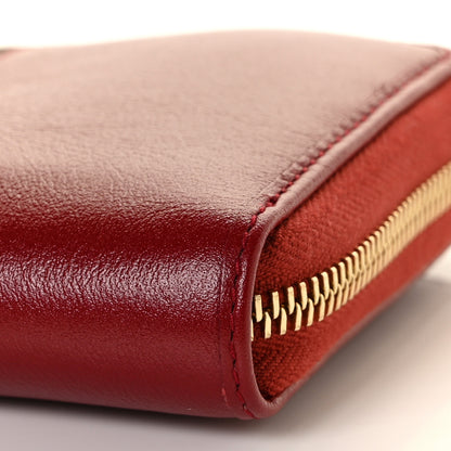 Gucci Calfskin Web Rajah Zip Around Wallet Romantic Cherry 8 of 8