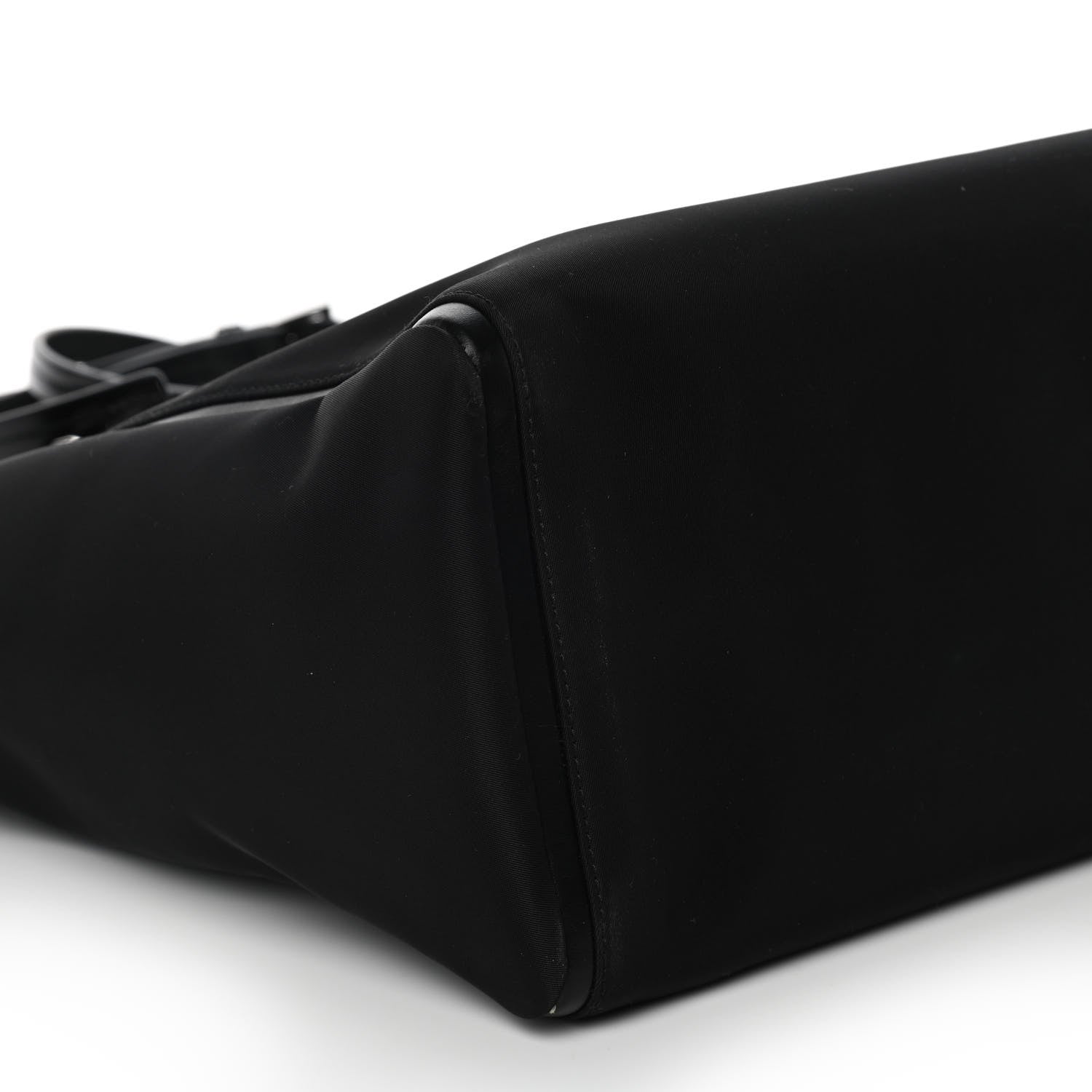 Prada Tessuto Nylon Spazzolato Small Ouverture Top Handle Bag Black 7 of 11