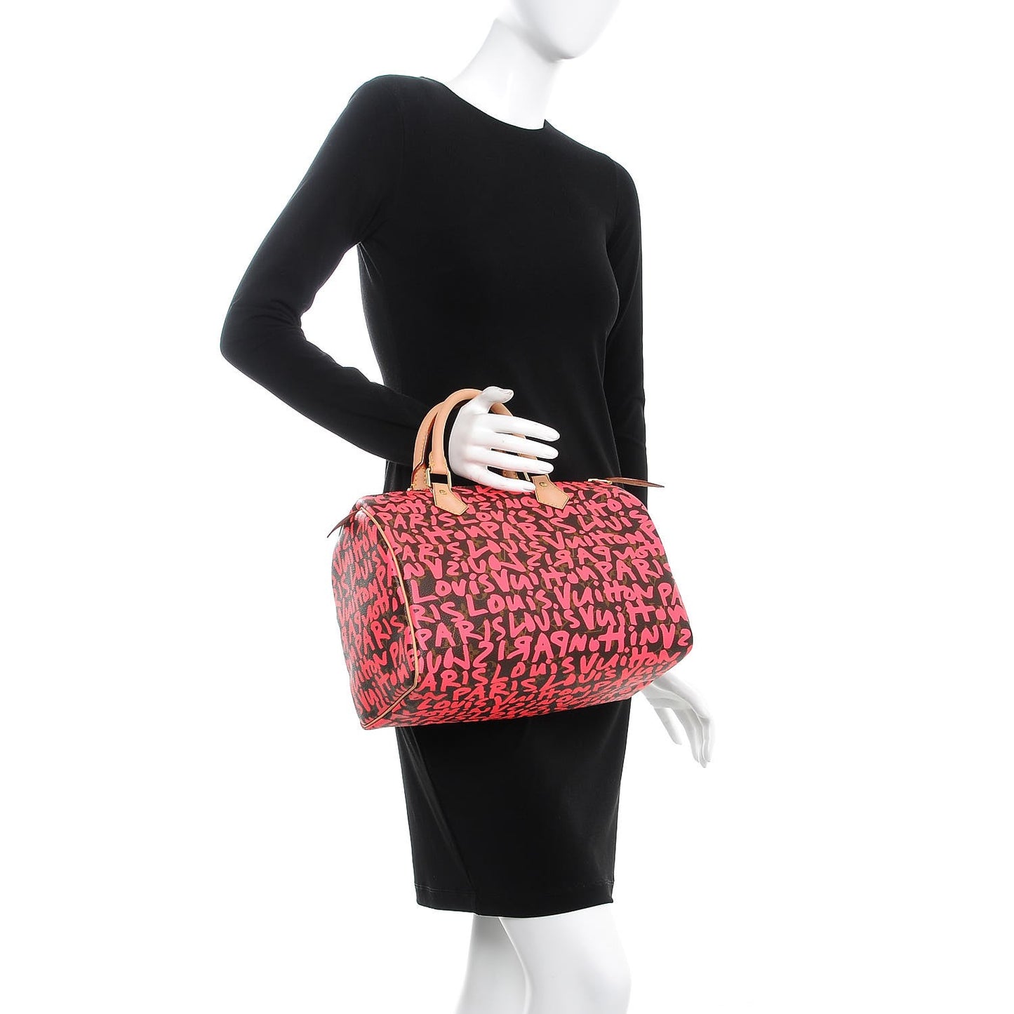 Monogram Graffiti Speedy 30 Fuchsia