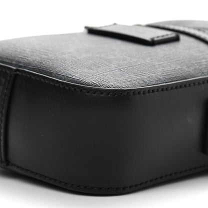 Gucci GG Supreme Monogram Appia Calfskin Web Small Camera Messenger Bag Black Grey 10 of 10