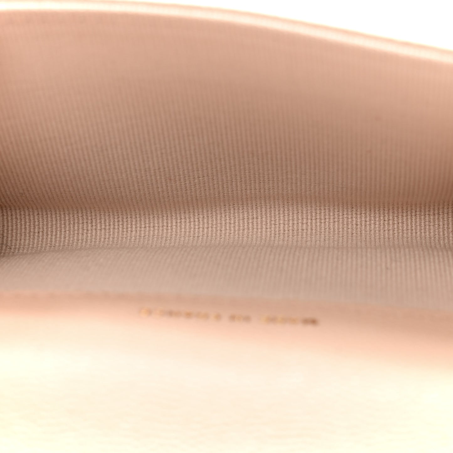 Caviar Quilted Flap Card Holder Wallet Light Beige