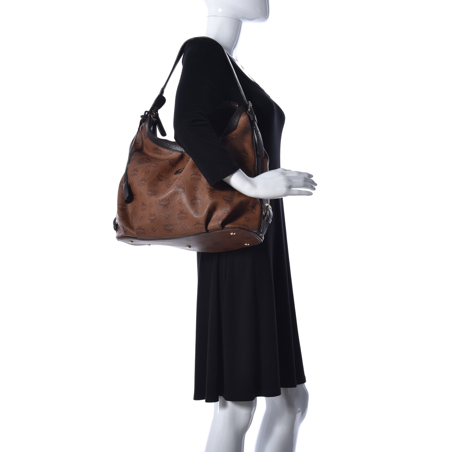 MCM Visetos Hobo Cognac 2 of 12