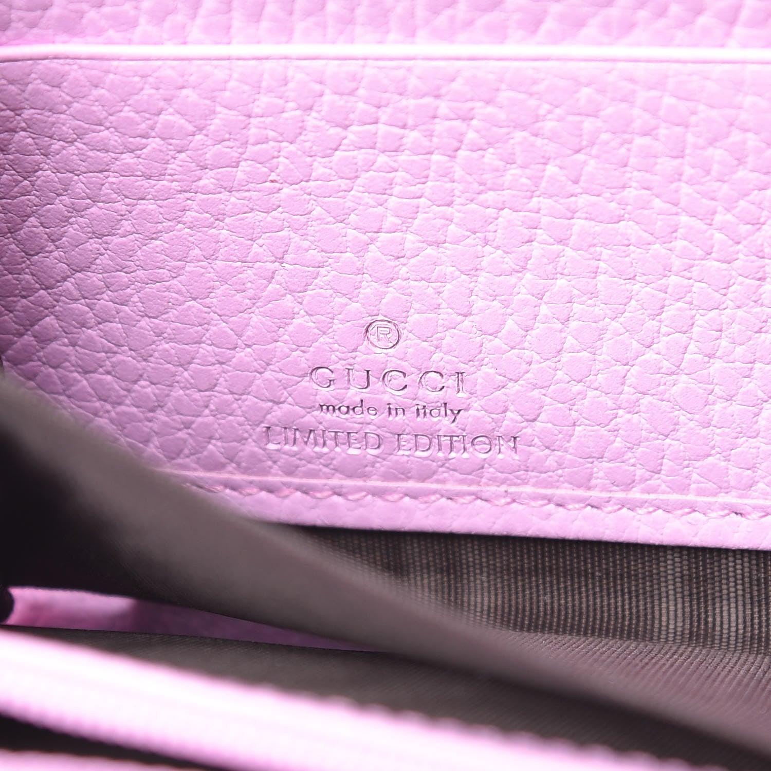 Gucci Dollar Calfskin GG Marmont Bosco Zip Around Wallet Malva 6 of 8