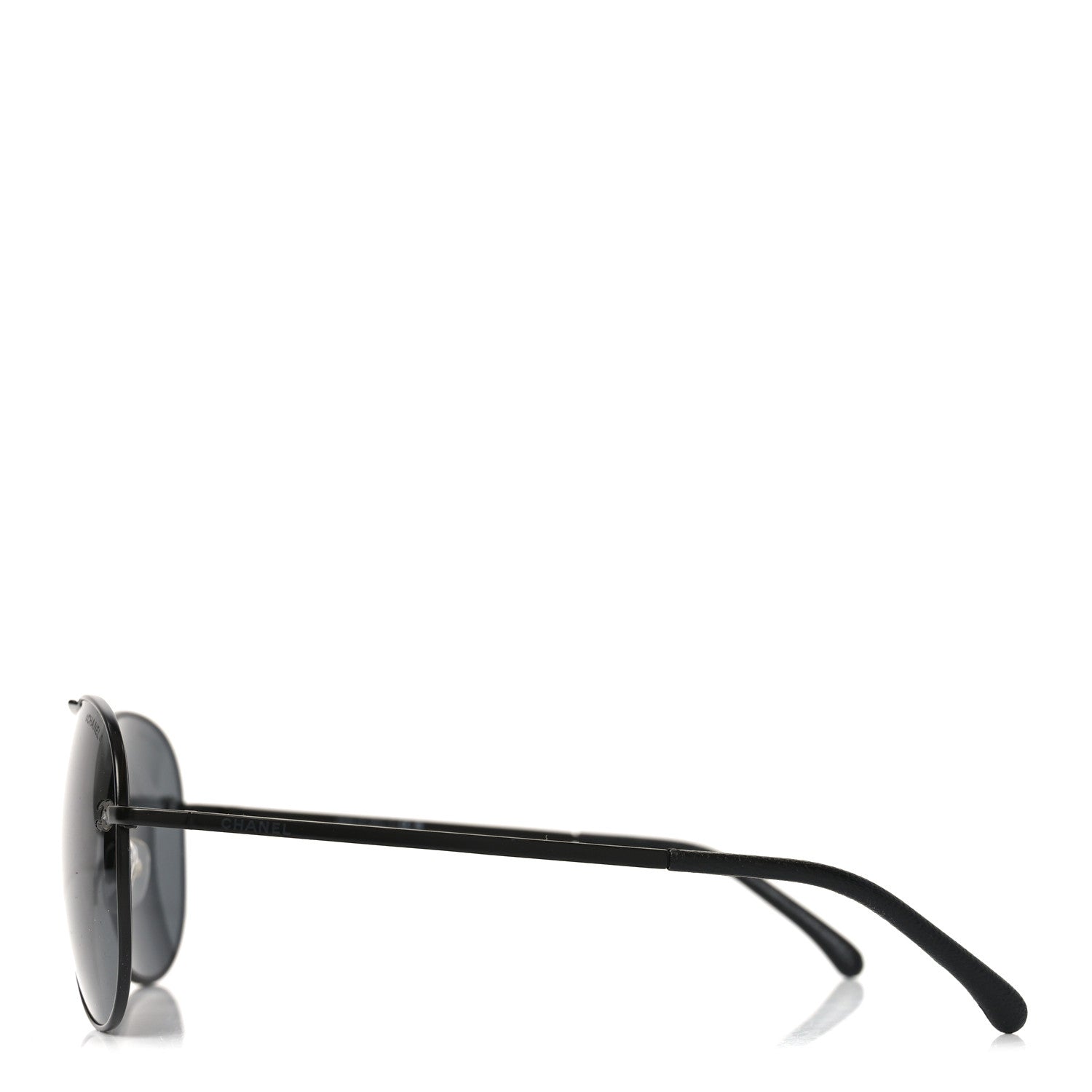 Chanel Aviator CC Sunglasses 4189-T-Q Black 3 of 7