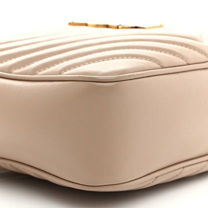 Saint Laurent Calfskin Matelasse Monogram Lou Camera Bag Nude Powder 9 of 10