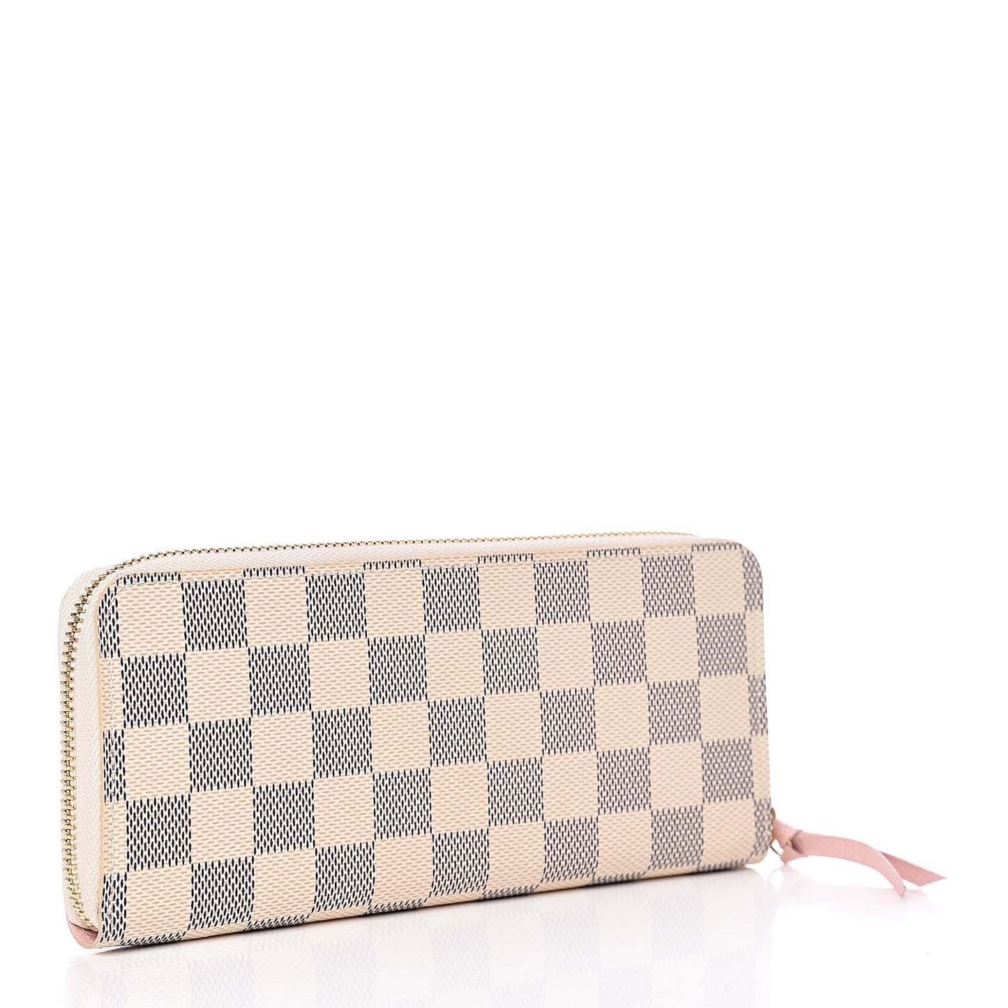Damier Azur Clemence Wallet Rose Ballerine