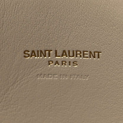 Saint Laurent Smooth Calfskin Suede Medium Reversible Monogram Kate Satchel Sea Salt 9 of 10