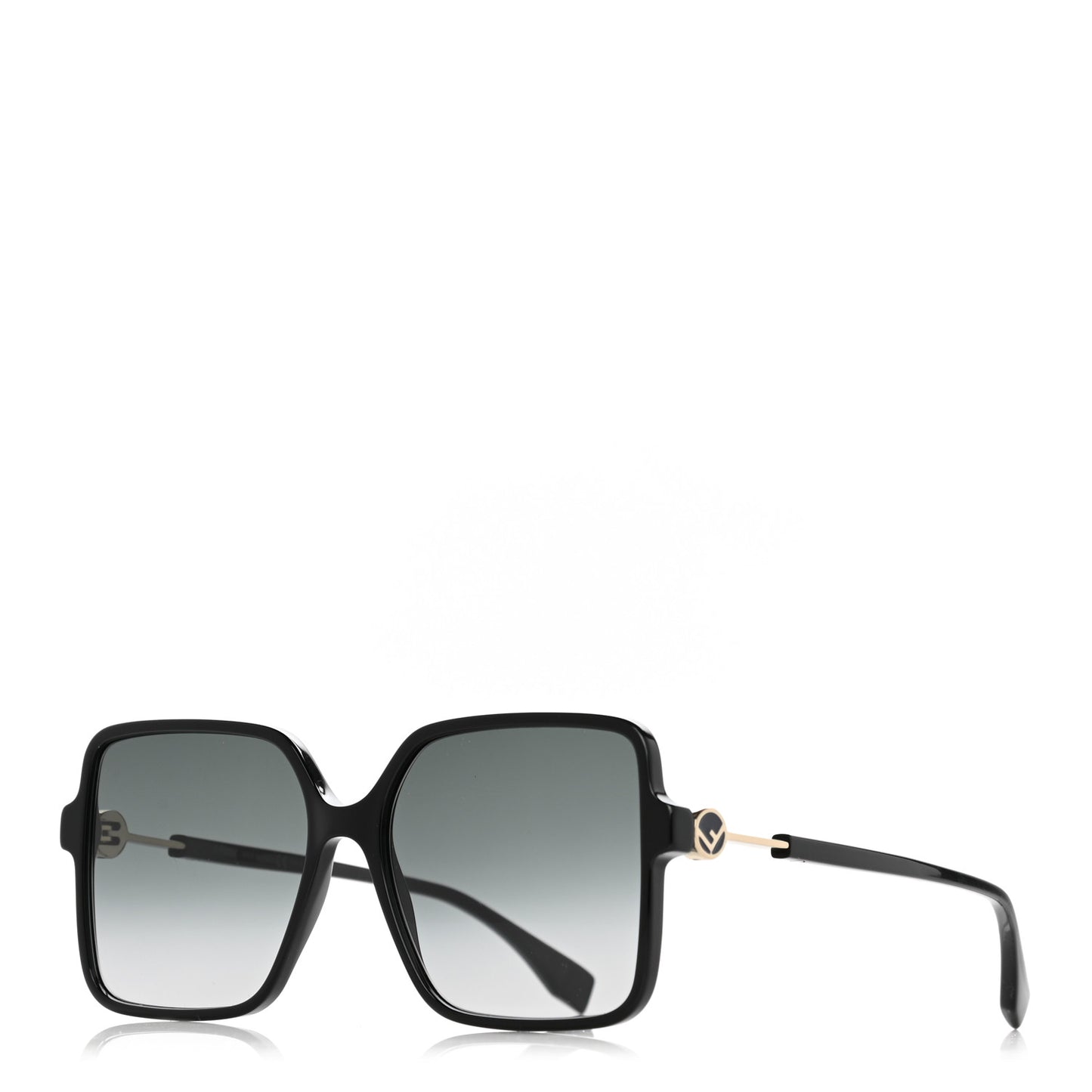 Acetate Square Sunglasses FF 0411/S Black