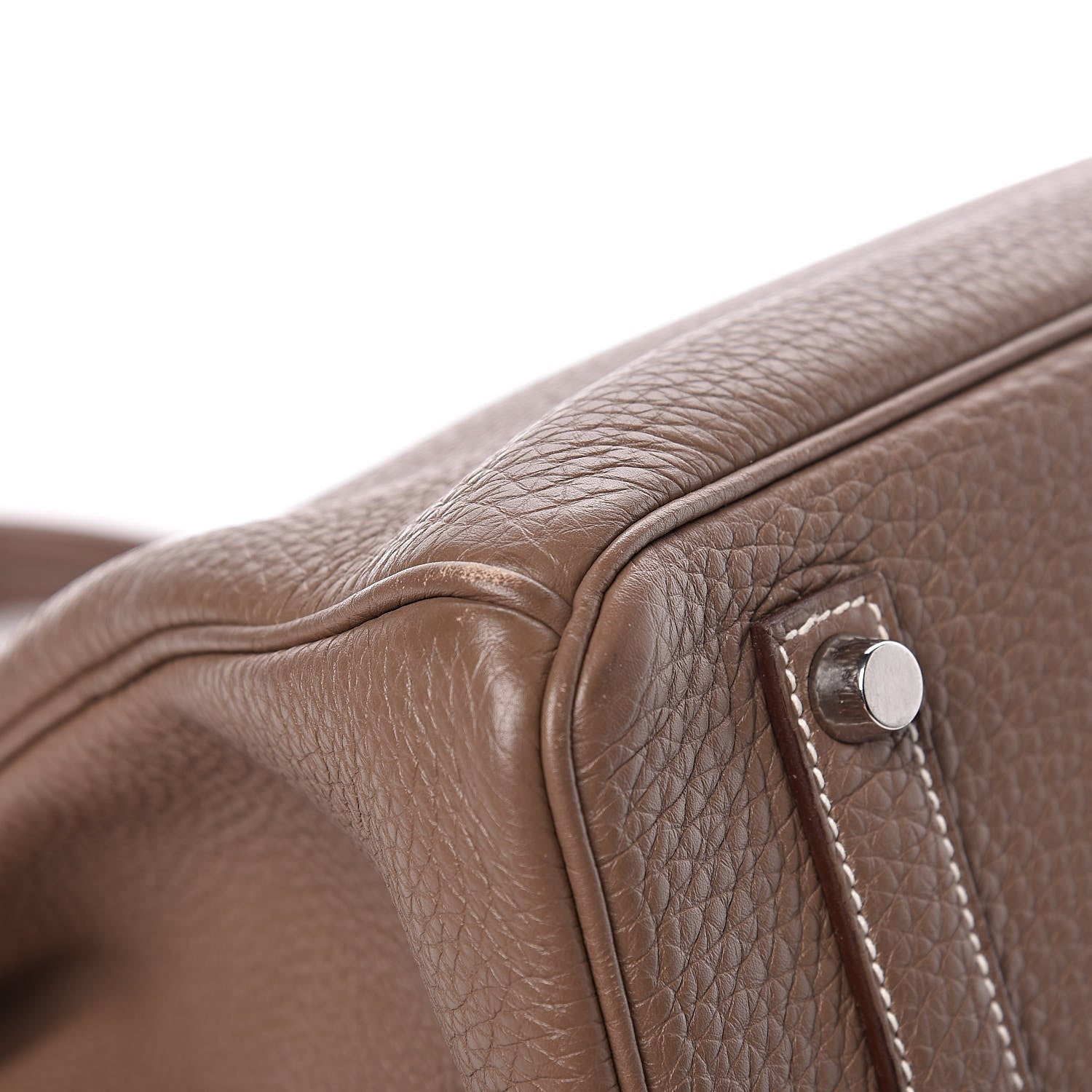 Hermes Taurillon Clemence Birkin 35 Etoupe 9 of 12