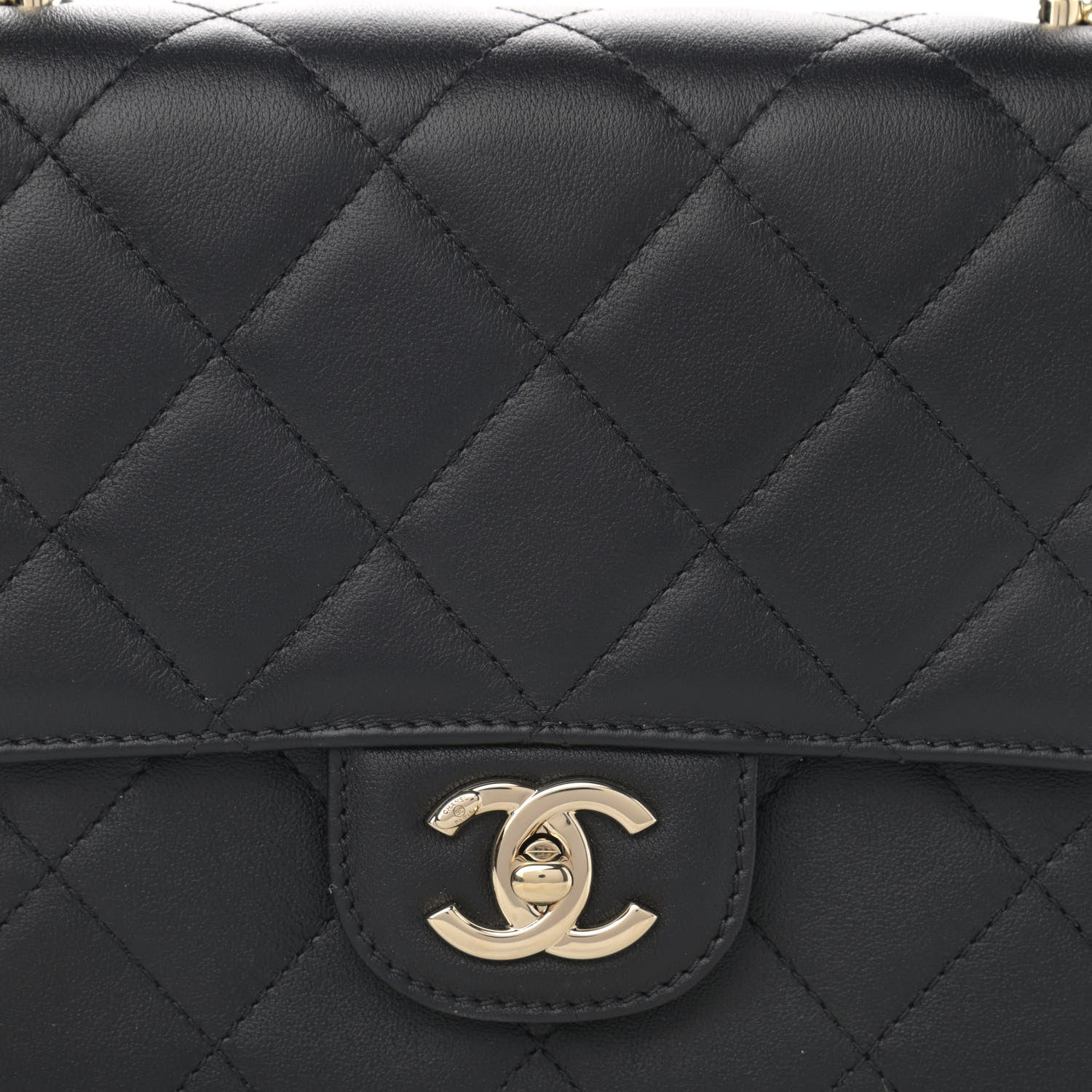 Chanel Calfskin Quilted Coco Lady Flap Black 8 of 14