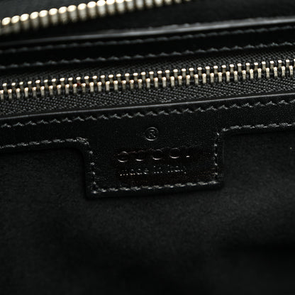 Gucci Calfskin Petite GG Small Tote Bag Black 5 of 8