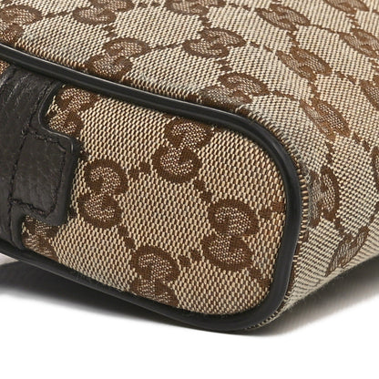 Gucci Monogram Dollar Calfskin Belt Bag Beige Ebony Testa di Moro Marrone Scuro 9 of 12