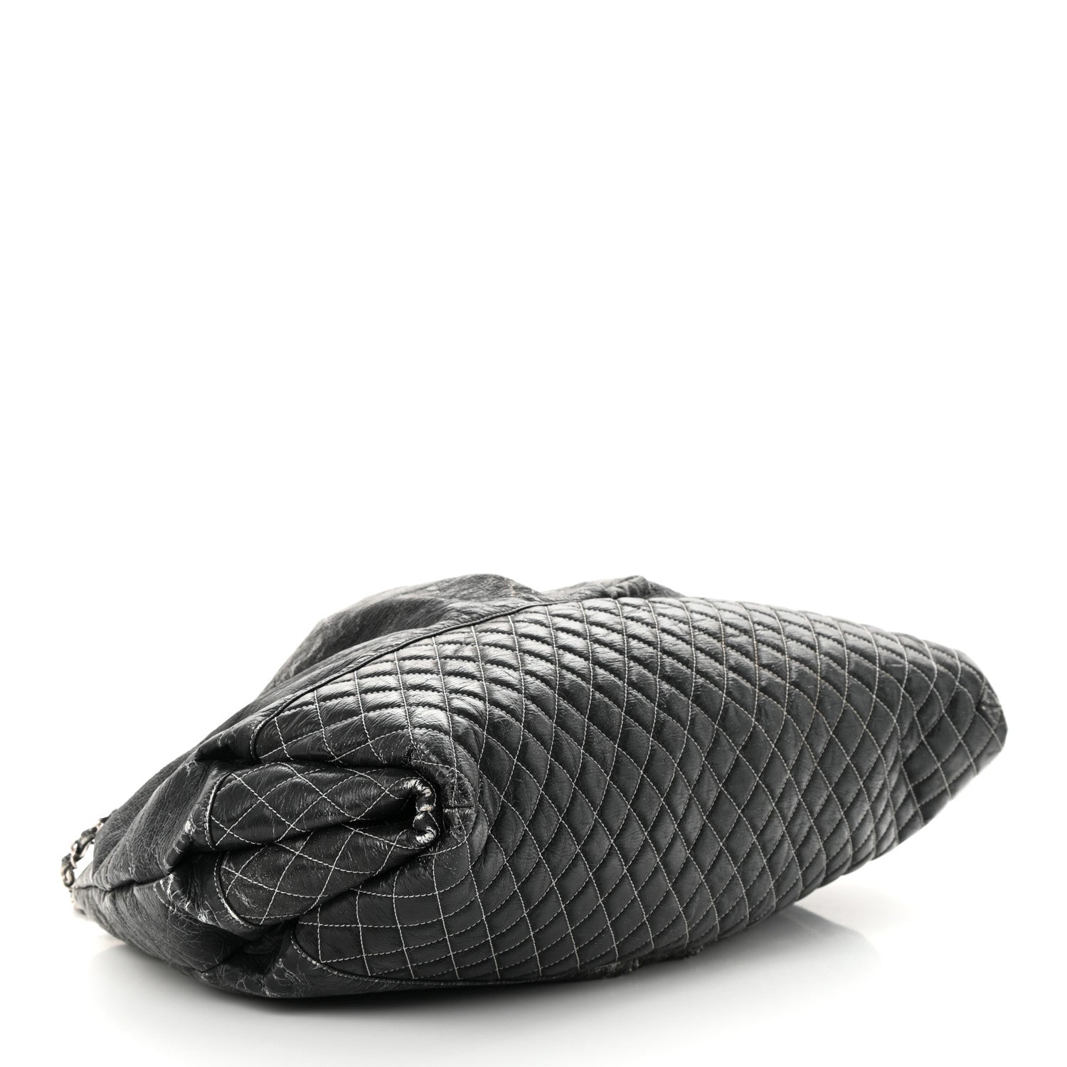 Chanel Vinyl Quilted Melrose Degrade Tote Black 4 of 11