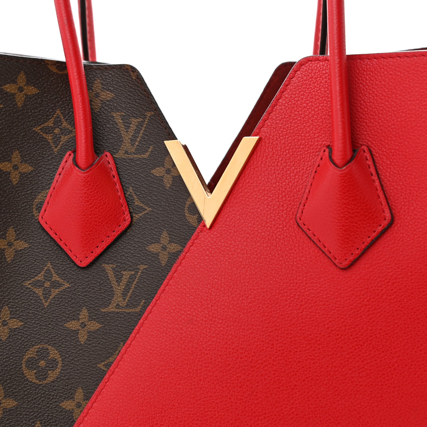 Calfskin Monogram Kimono Tote Cherry