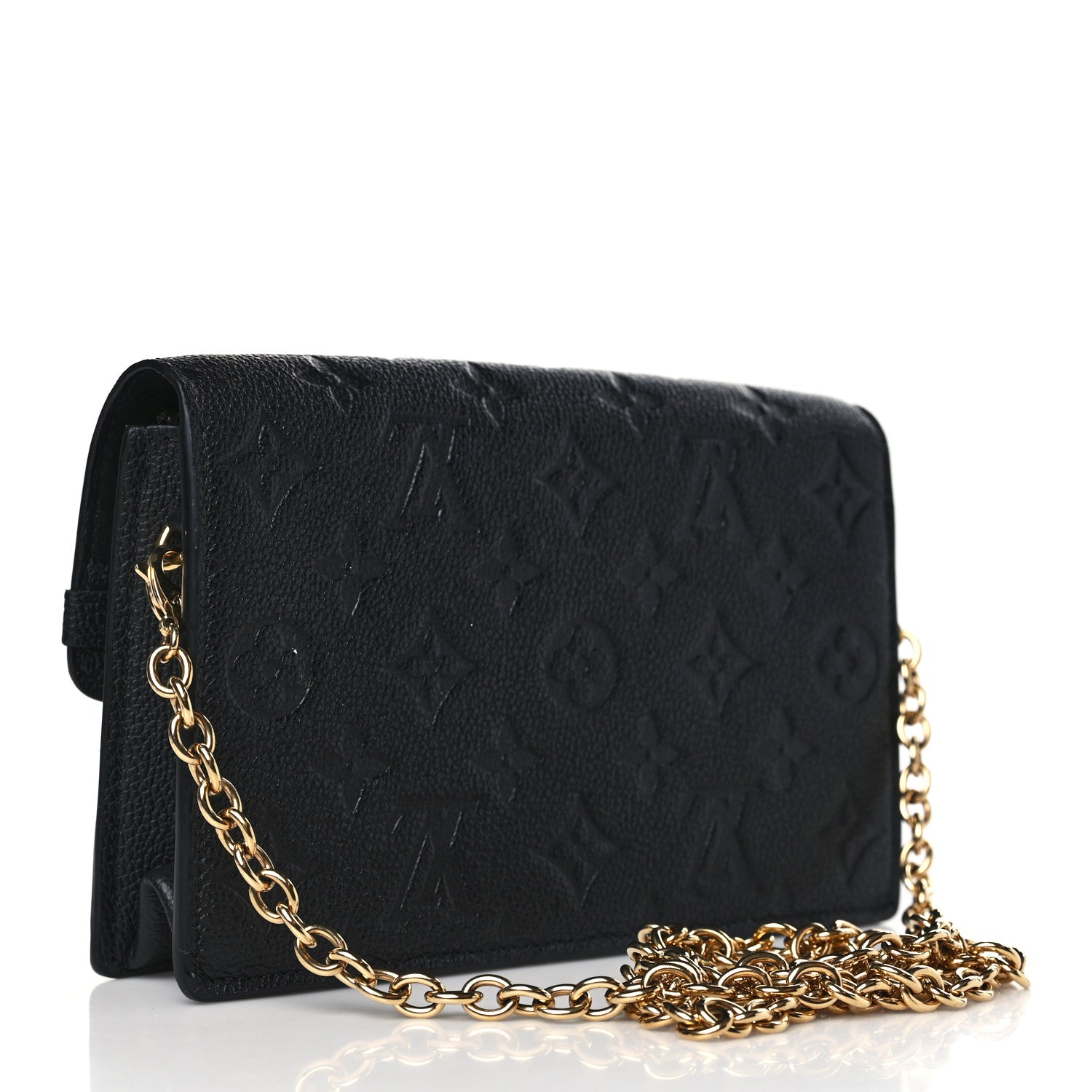 Louis Vuitton Empreinte Vavin Chain Wallet Black 3 of 8