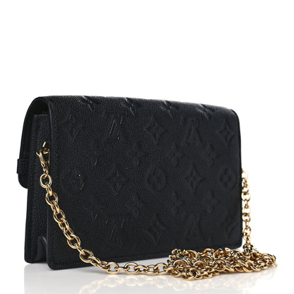 Louis Vuitton Empreinte Vavin Chain Wallet Black 3 of 8