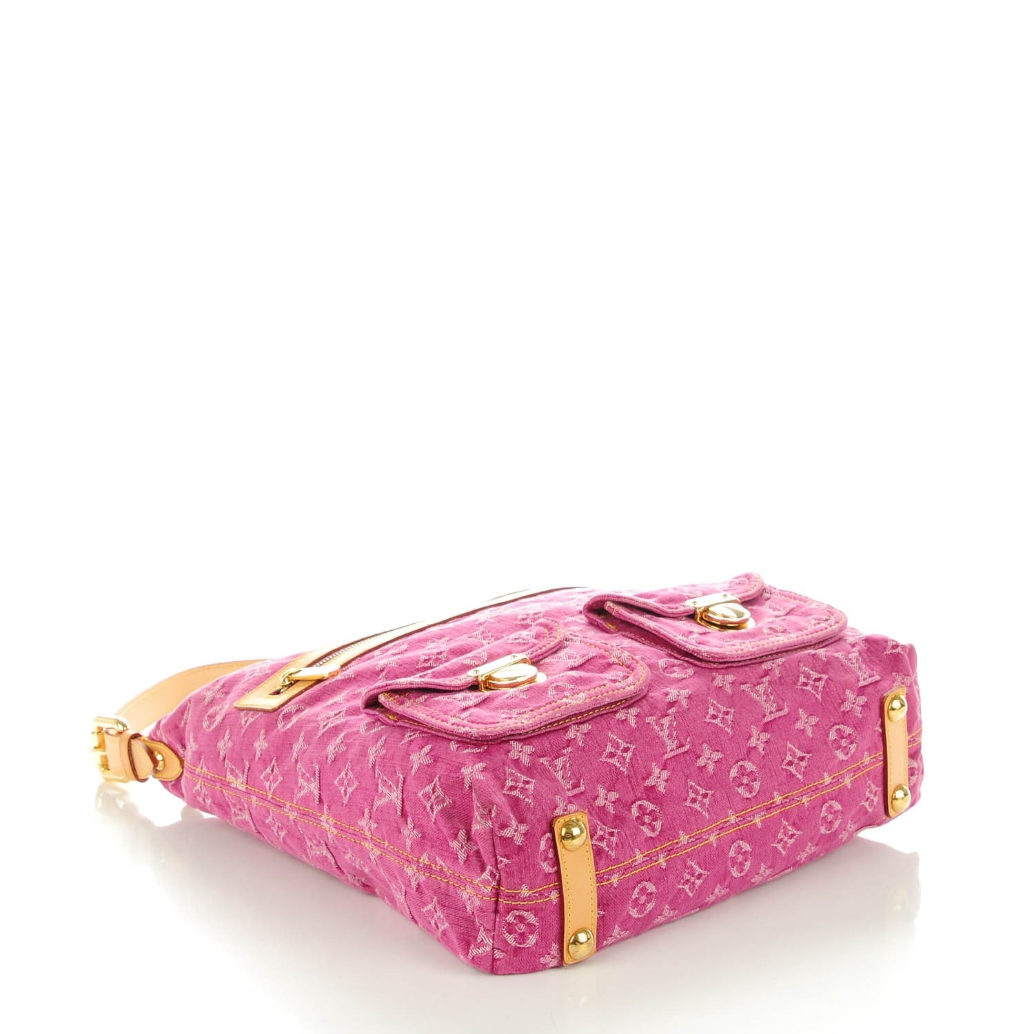 Louis Vuitton Denim Baggy GM Fuchsia 4 of 7