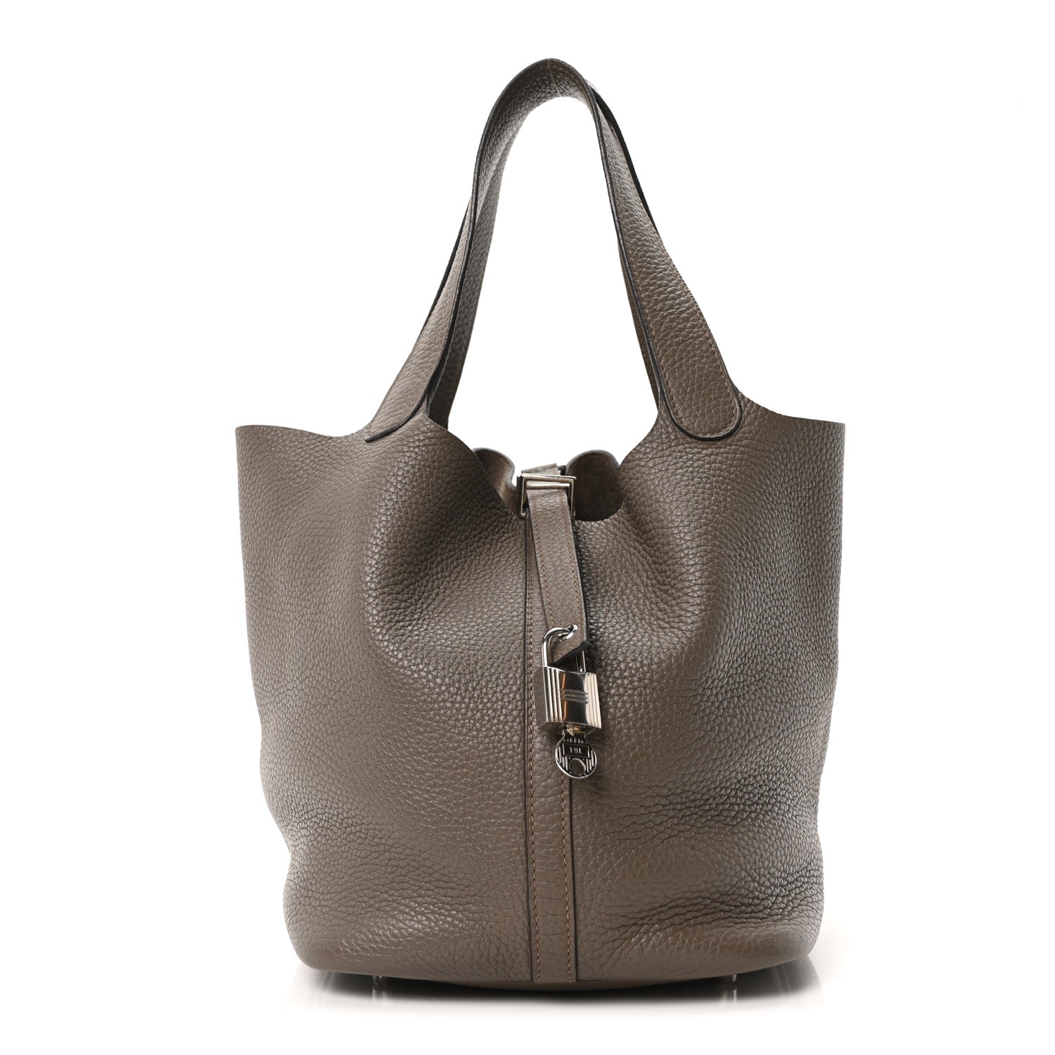 Hermes Taurillon Clemence Picotin Lock 22 MM Etain 1 of 10