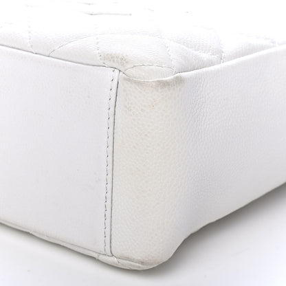 Chanel Caviar Petit Shopping Tote PST White 9 of 9