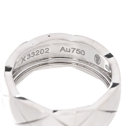 Chanel 18K White Gold Small Coco Crush Ring 47 4.25 5 of 5
