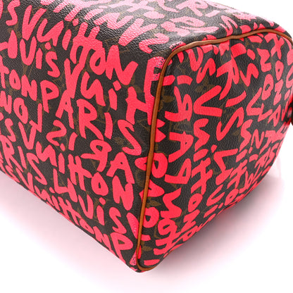 Louis Vuitton Monogram Graffiti Speedy 30 Fuchsia 11 of 11