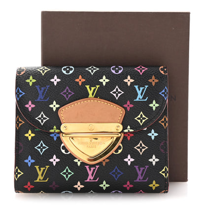 Louis Vuitton Monogram Multicolor Joey Wallet Black Grenade 7 of 7