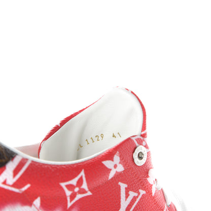 Louis Vuitton Monogram Escale Time Out Sneakers 41 Red 9 of 10