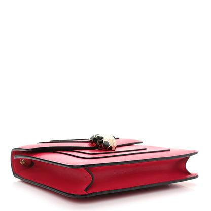 Bulgari Calfskin Serpenti Forever Crossbody Bag Red 4 of 11