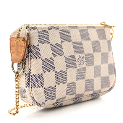 Louis Vuitton Damier Azur Mini Pochette Accessories 3 of 9