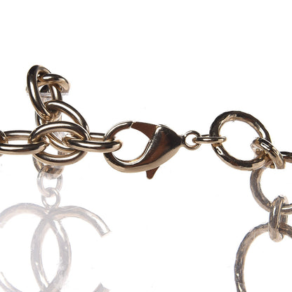 Chanel Hoop Cuba Logo Necklace Gold 4 of 5