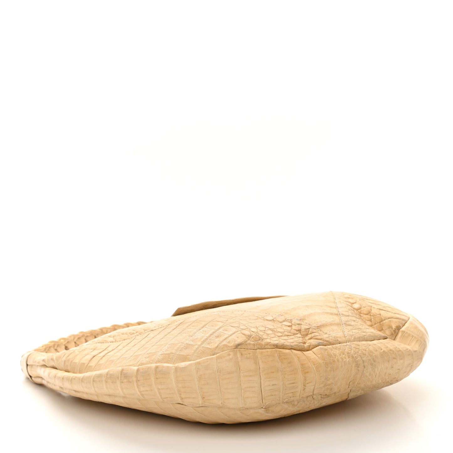 Crocodile Hobo Beige