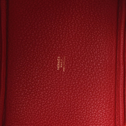 Hermes Taurillon Clemence Picotin Lock 18 PM Rouge Grenat 5 of 10