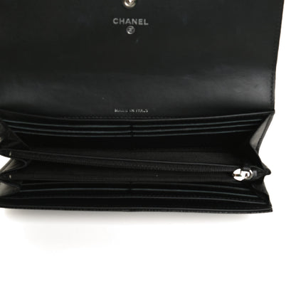 Chanel Caviar Timeless CC Large Gusset Flap Wallet Black 5 of 12