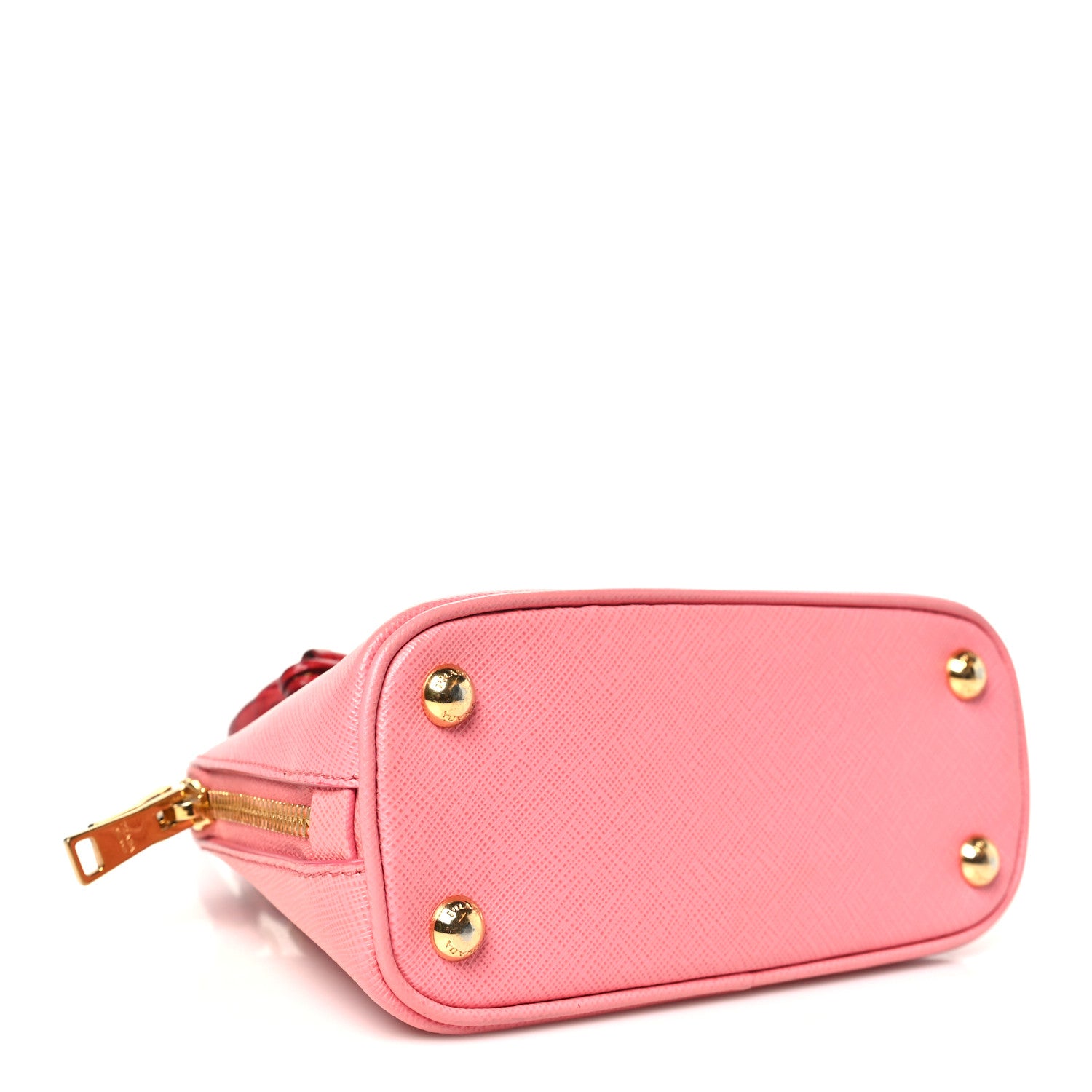 Prada Saffiano Lux Crocodile Mini Promenade Tote Fuoco Begonia 4 of 12