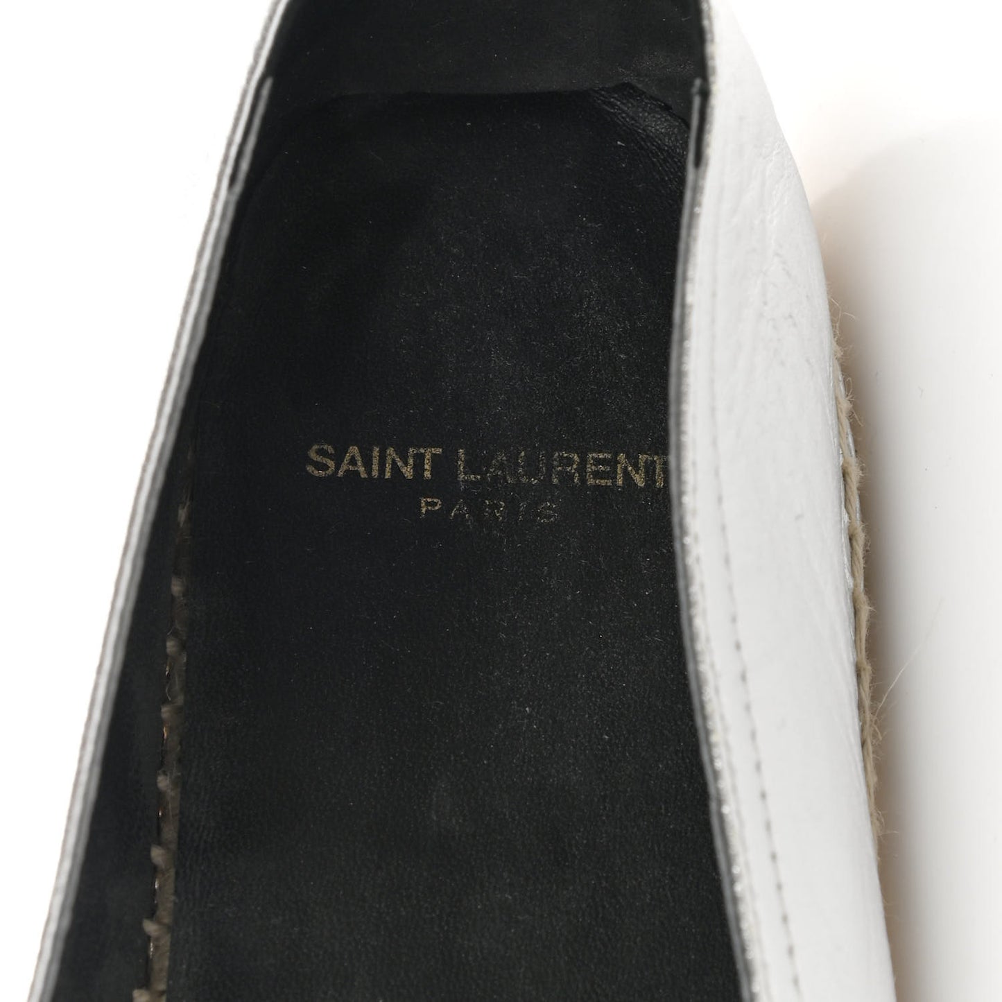 Metallic Lambskin Monogram Espadrilles 40 Argento