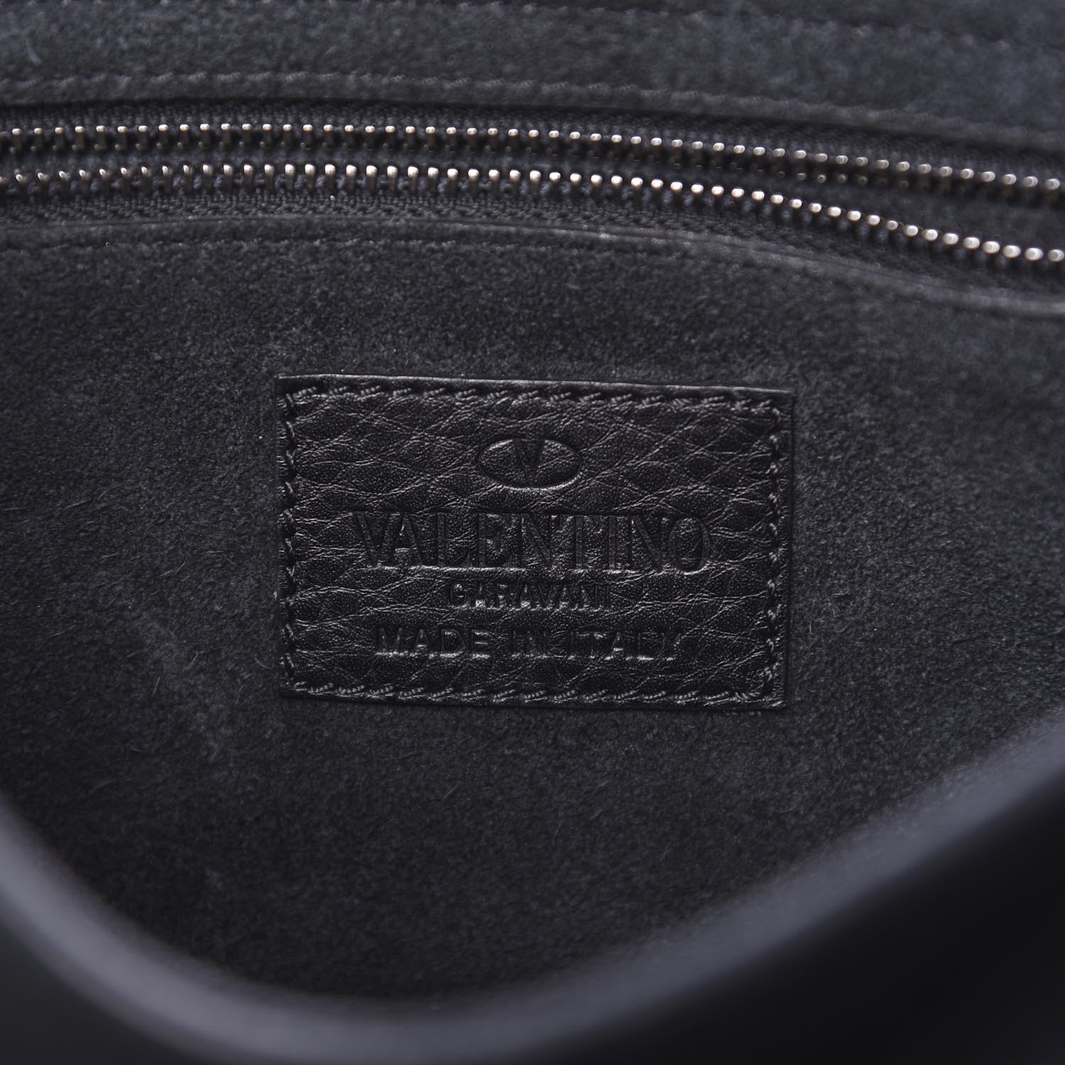 Valentino Garavani Pebbled Calfskin Turquoise Medium Guitar Strap Rockstud Rolling Flap Saddle Bag Black 6 of 10