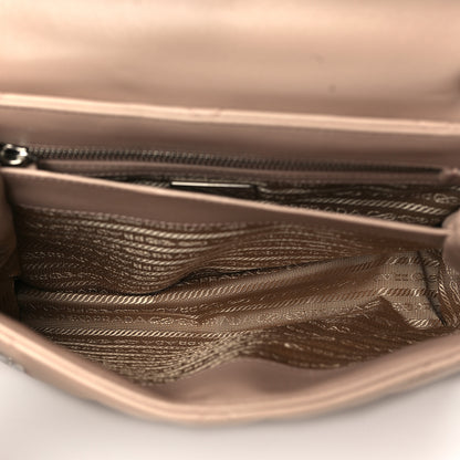 Prada Nappa Triangle Stitched Large Spectrum Bag Cipria 5 of 9