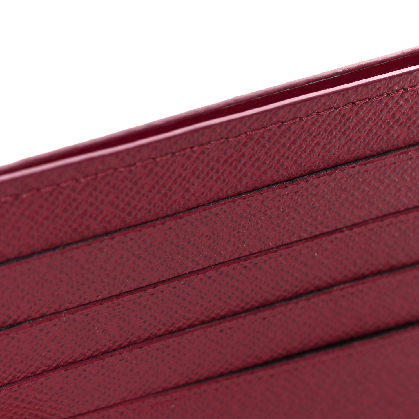 Calfskin Felicie Card Holder Insert Fuchsia
