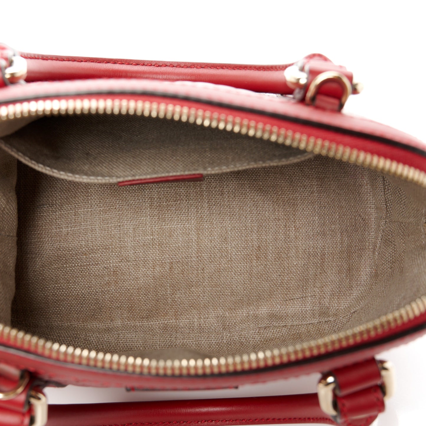 Soft Microguccissima Mini Dome Bag Rosso
