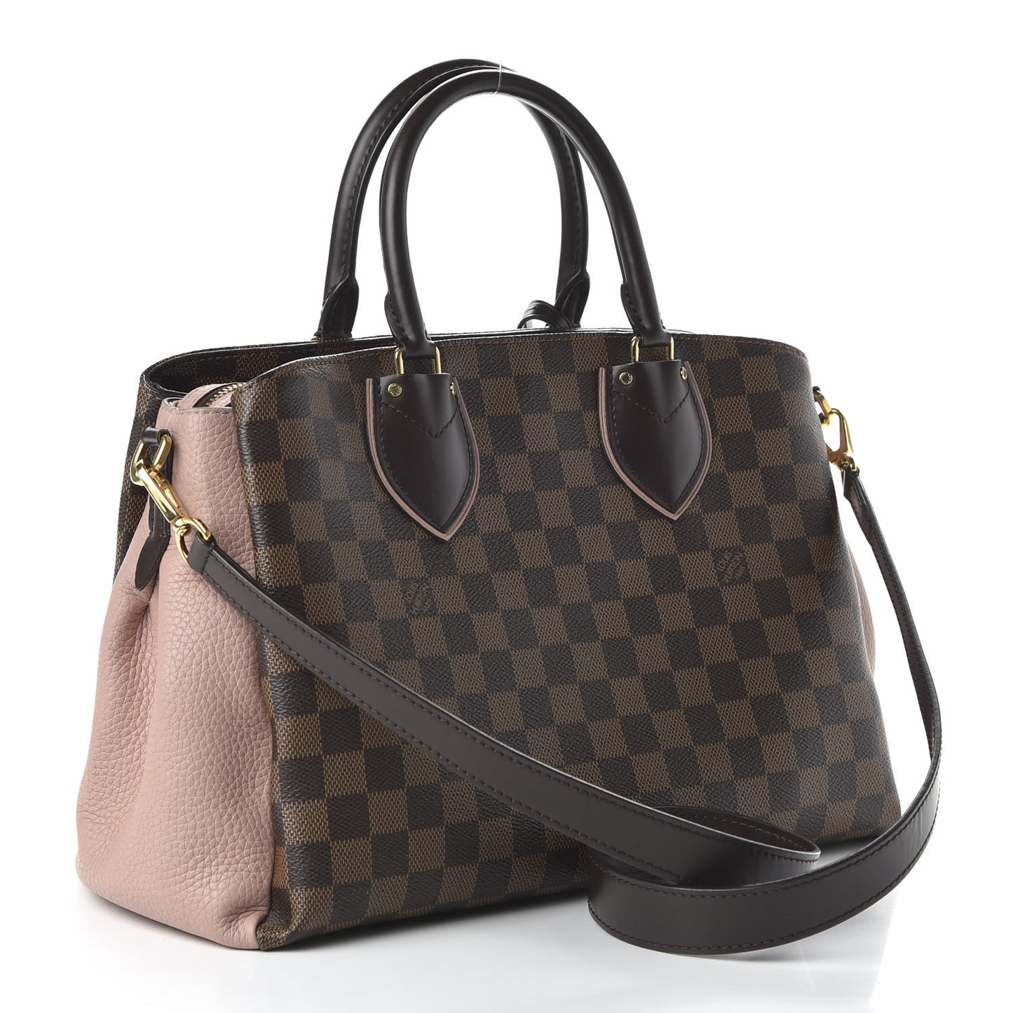 Cuir Taurillon Damier Ebene Normandy Magnolia