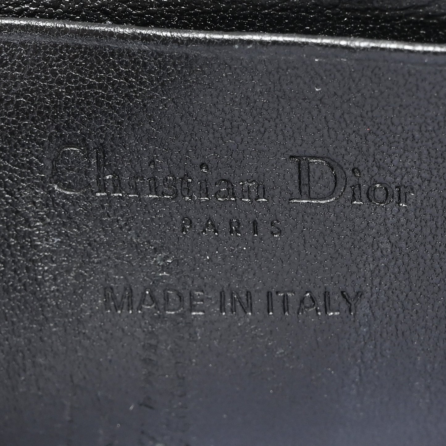 Lambskin Cannage Lady Dior Phone Holder Black